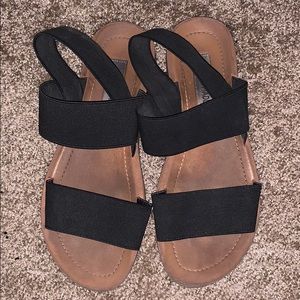 Steve Madden Black Sandals